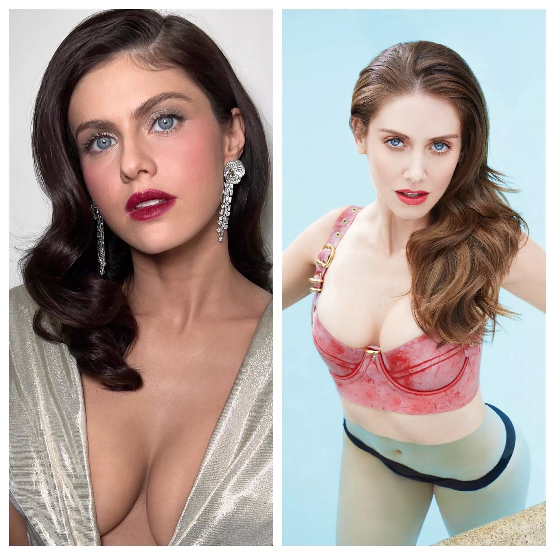 Tit Goddesses - Drain me and goon me out to big tit goddesses like Alexandra Daddario and  Alison Brie nudes by HeavyKreme