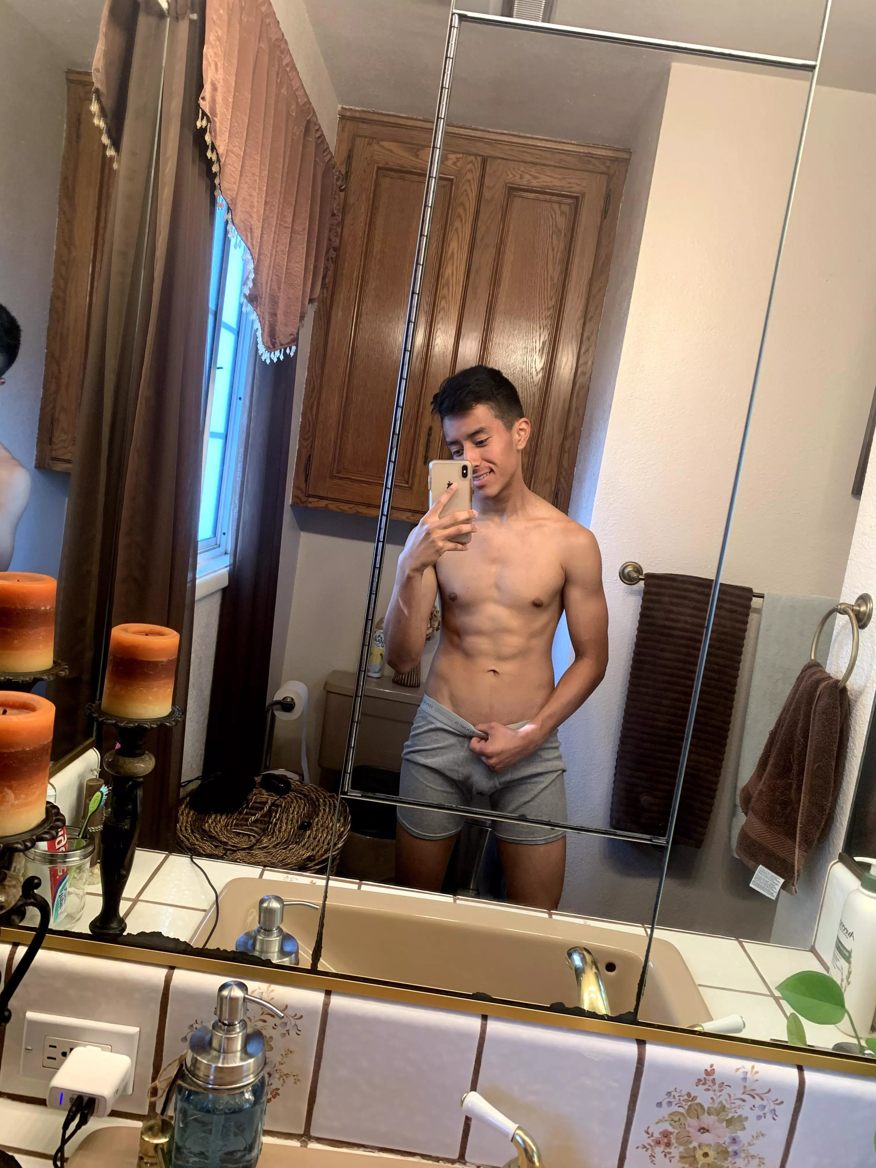 How do I look in underwear? Personally I think I’d look better without it🤪