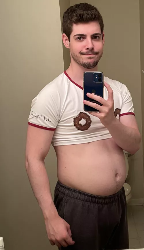 I’ve been eating a lot more to gain weight, how do I look? 😁