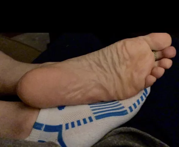 My sweaty gym feet and socks after working out ;)
