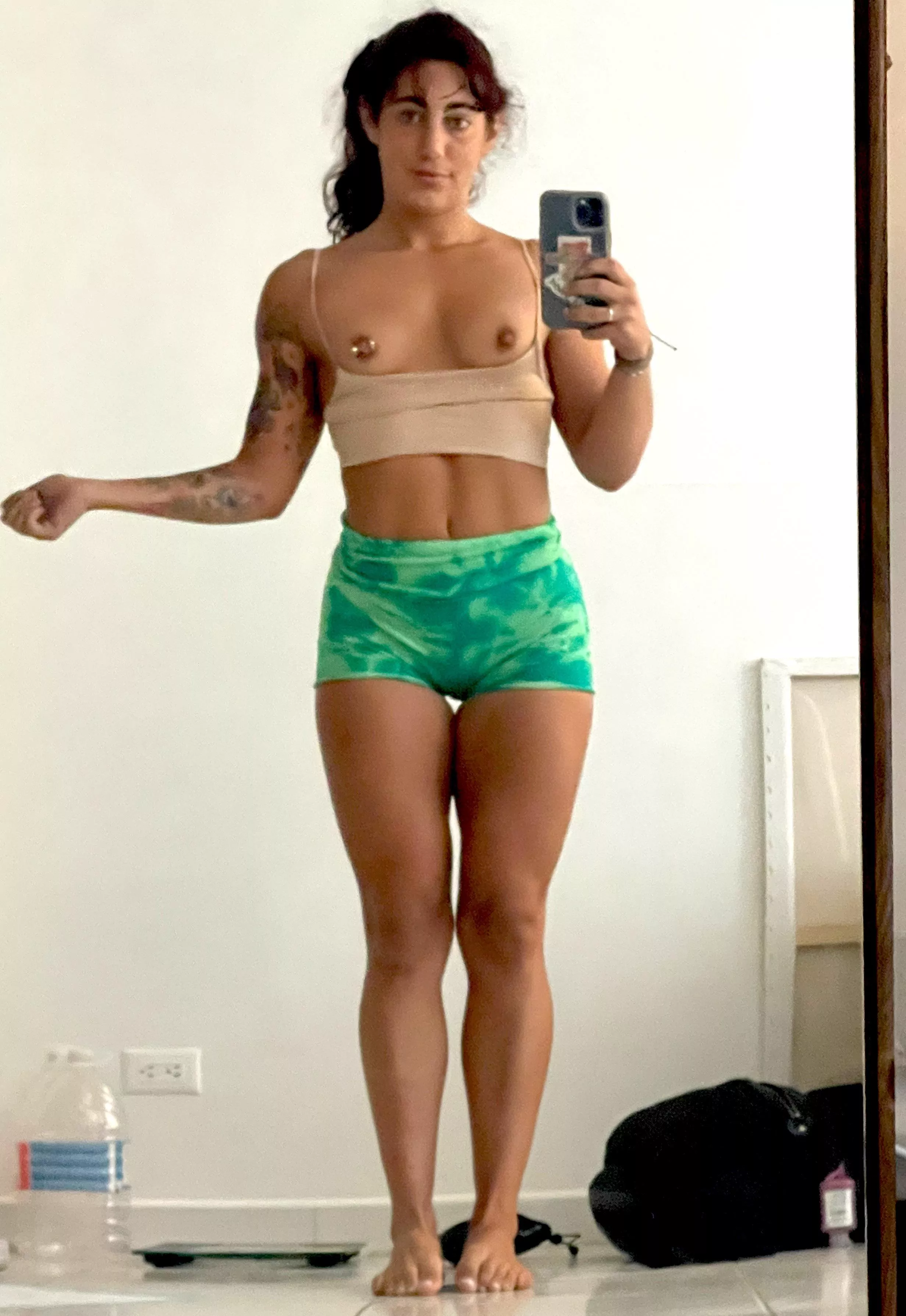 My tits are mainly hard it active wear (: