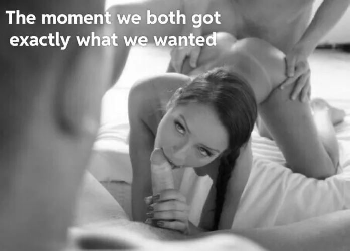 She got two dicks and I saw her in her full sexual power.