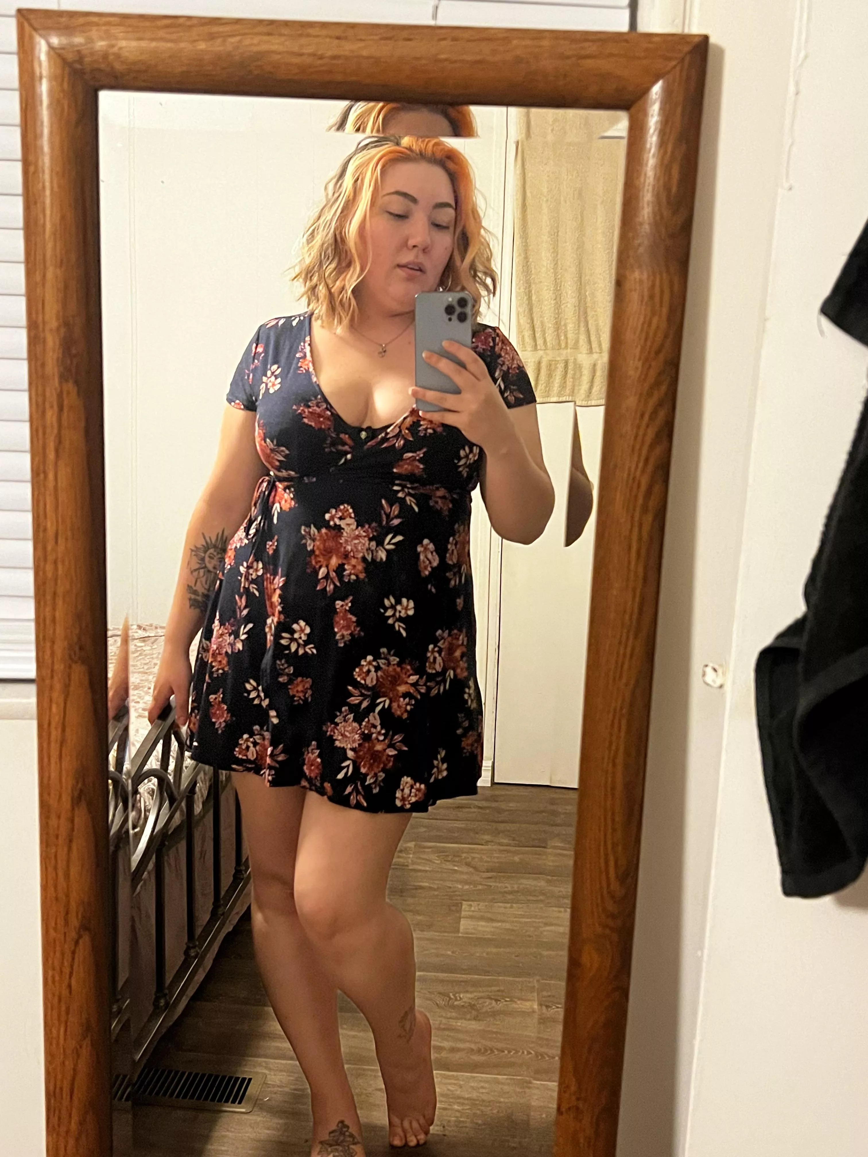 This dress just can’t keep me covered