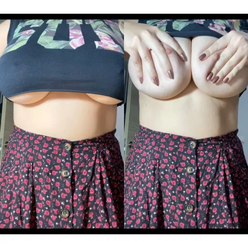 Your opinion about my tits with 1 word!😋 [image]