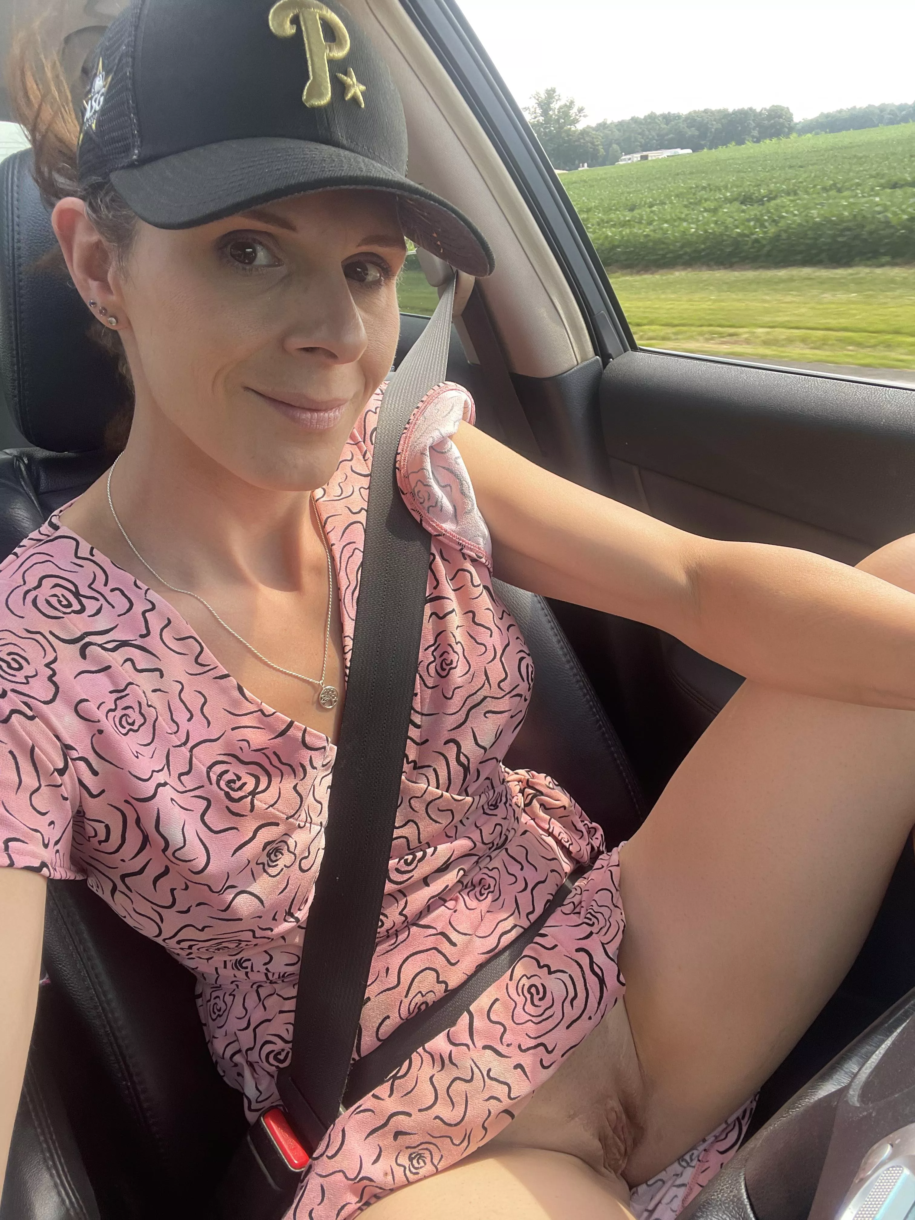Can’t have my hair blowing all of the place while driving and looking sexy (40)[F]