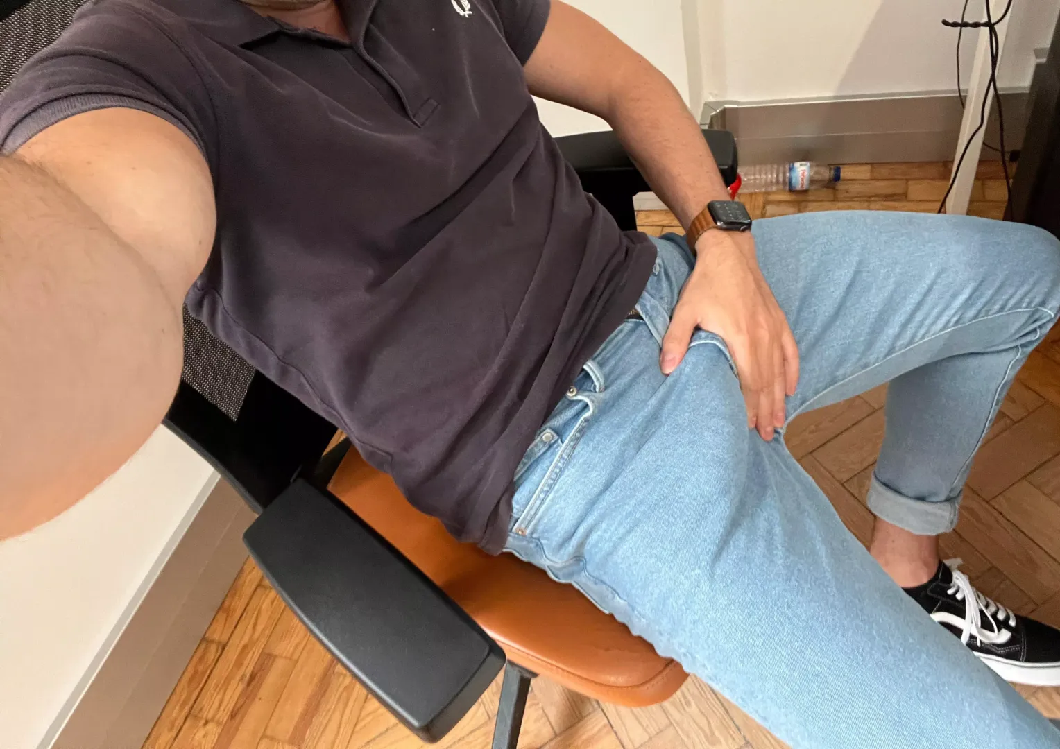 co worker is teasing me so much I can’t keep it in pants much longer…