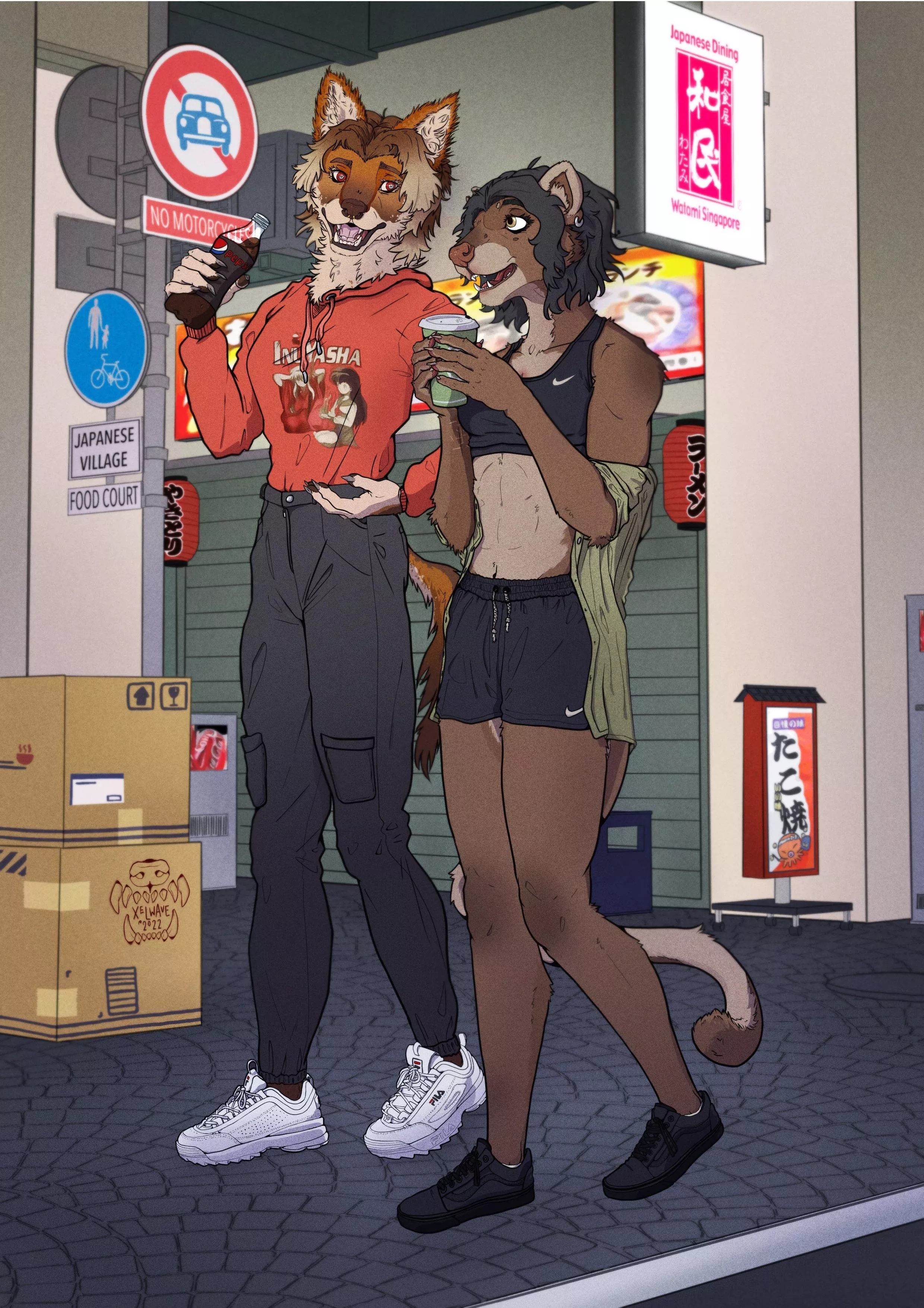 First time posting- here’s a piece I did of my friends sona and mine! [@Xelwave on Instagram!]