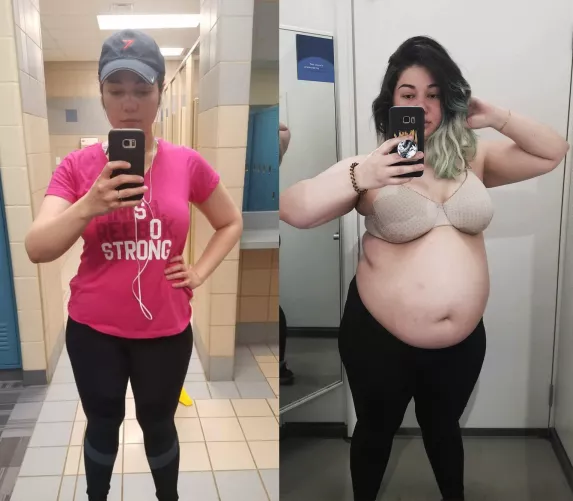 from workout girl tryna get fit to pigout girl tryna get fat ❤️