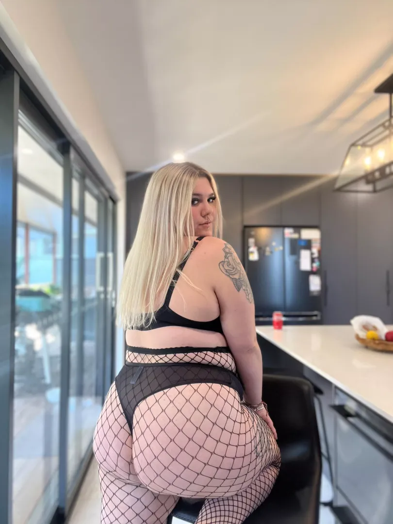 I hope you like how my ass looks in these fishnets 🥰