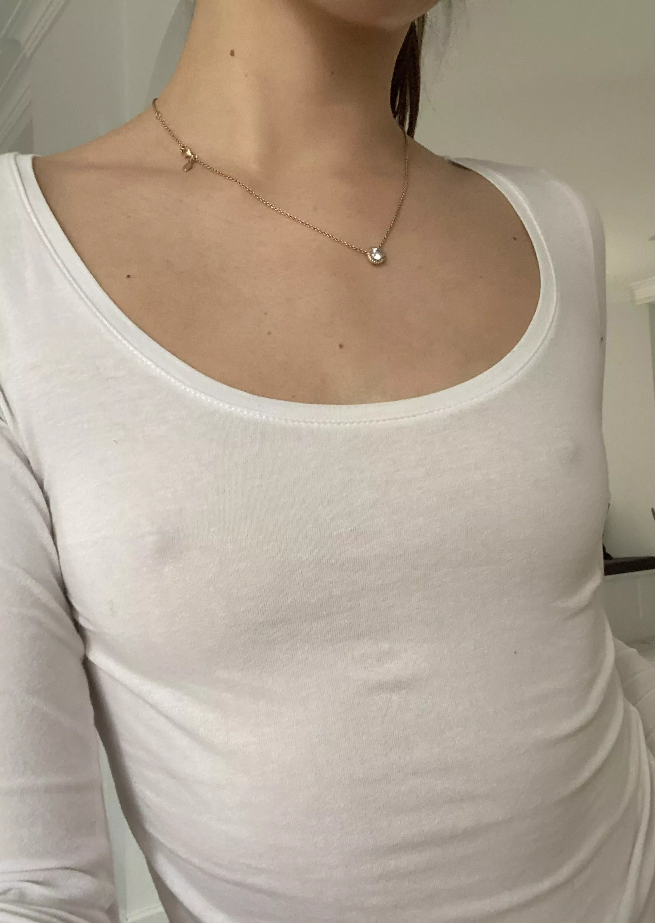 Something about going out in shirts like this gets me going.. even though older women look at me like I am awful I love seeing the look on men’s faces so it’s worth it