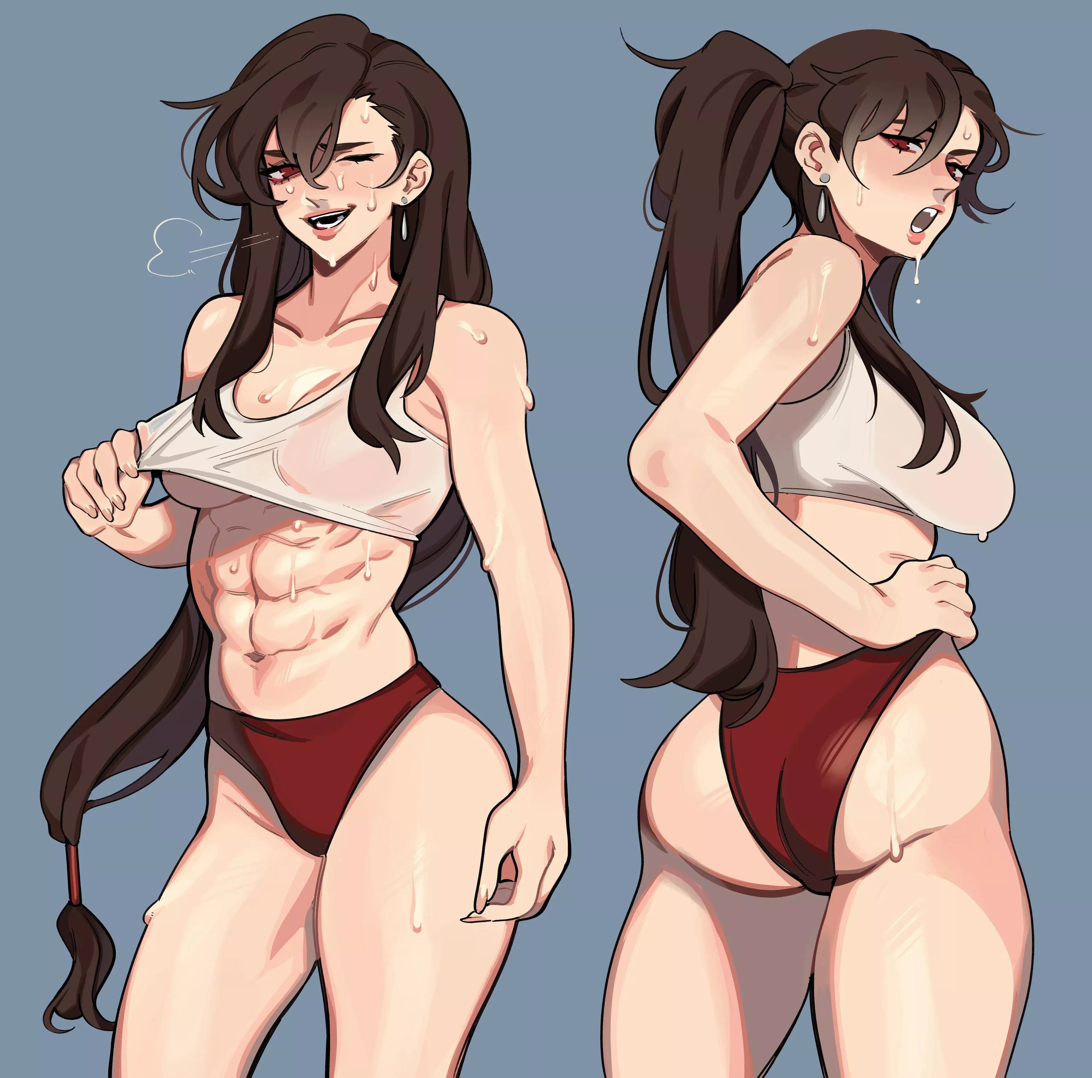 Tifa got abs for days (porqueloin)