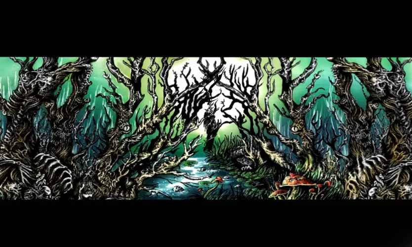 twitch banner I drew for a friend of mine, thanks for viewing. let me know what you think! (repost after some alterations)