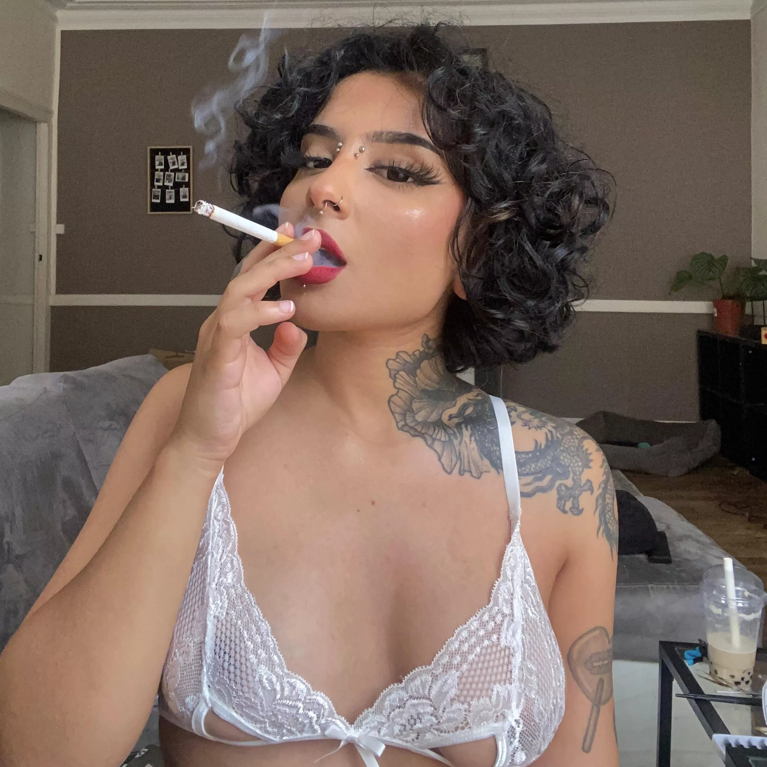 Which one of you losers is gonna be my human ashtray? Your only purpose is to serve me you useless thing [domme]