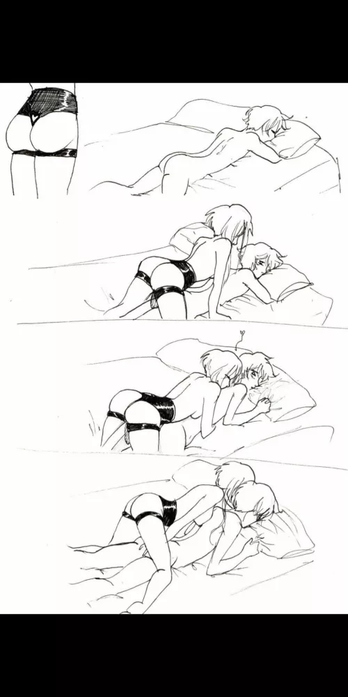 “Attacking” from behind.😈