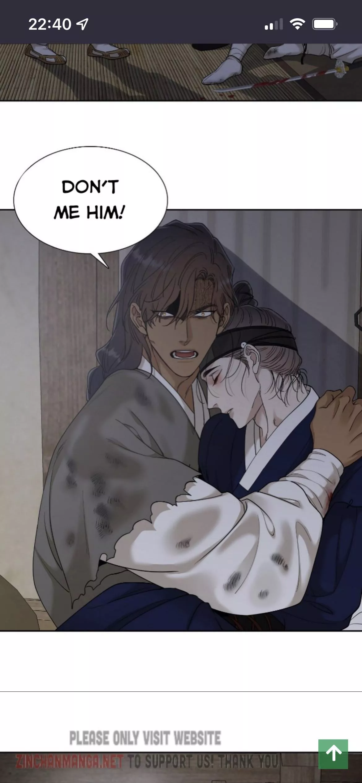 “Don’t me him!” [Eyes clouded by the tiger]