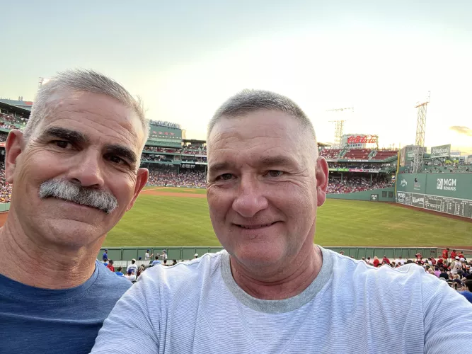 Fenway park with my partner-life is really good
