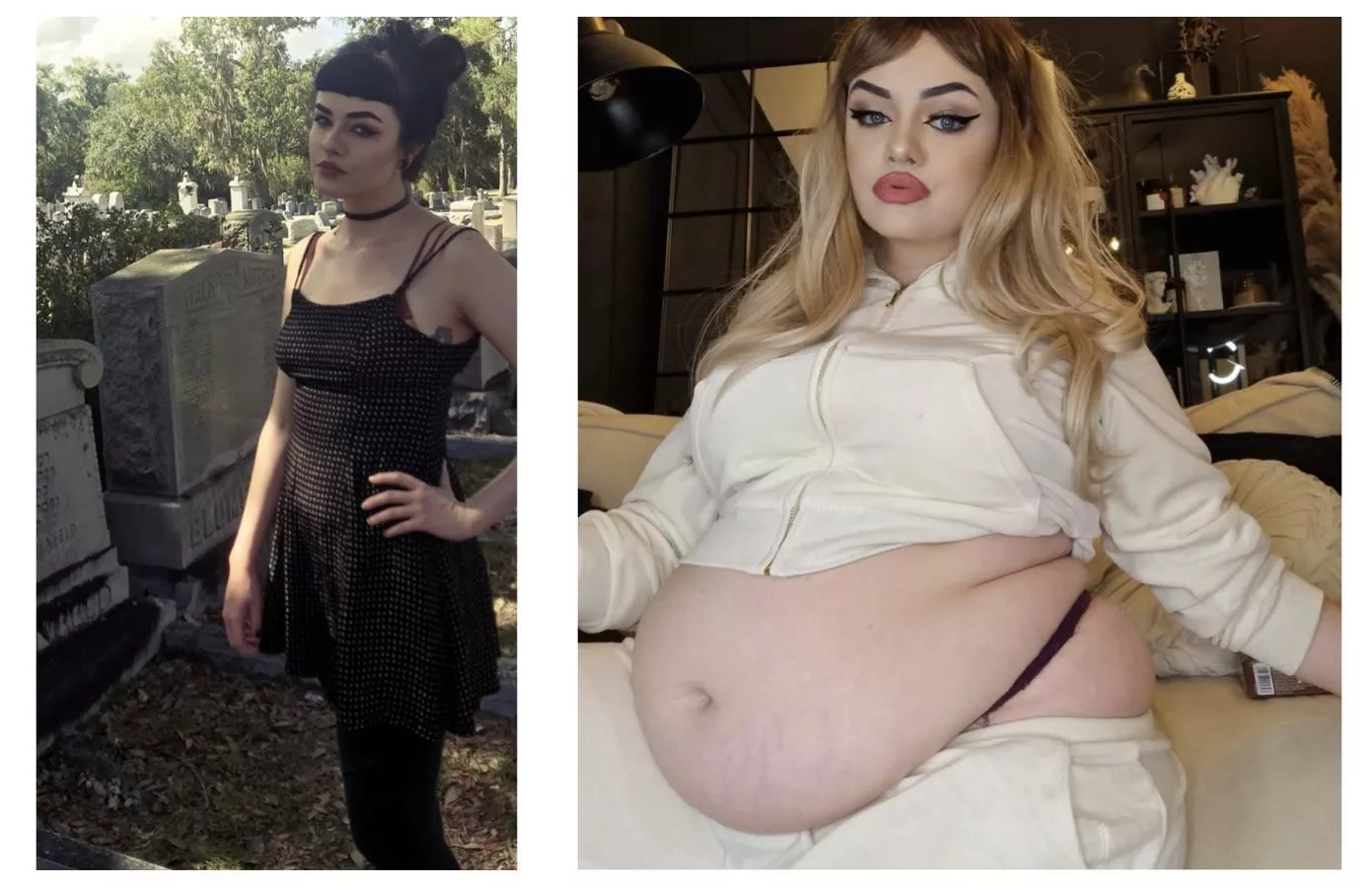 From tiny and delicate to “goddamn she’s FAT” 🥵