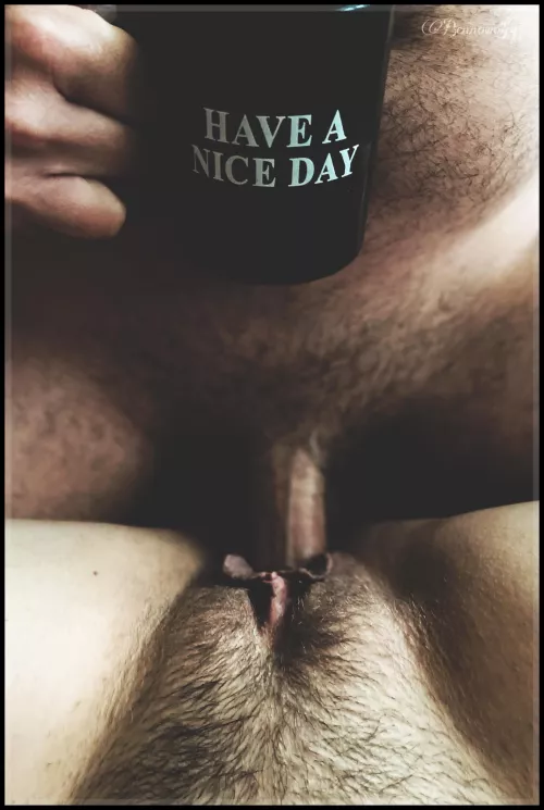 Saturday’s are for sharing hot energetic wetness 😈🖤☕️