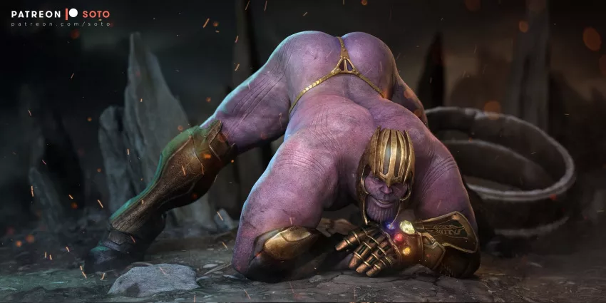 Thanos is waiting for his master (credit: soto) [Marvel Cinematic Universe)