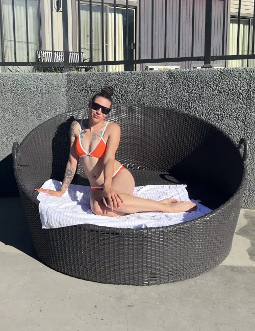 Was never a fan of orange but love this bikini color