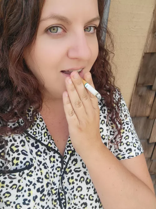 You caught me sneaking a smoke break 😬 Our little secret? 🥺🤫😏