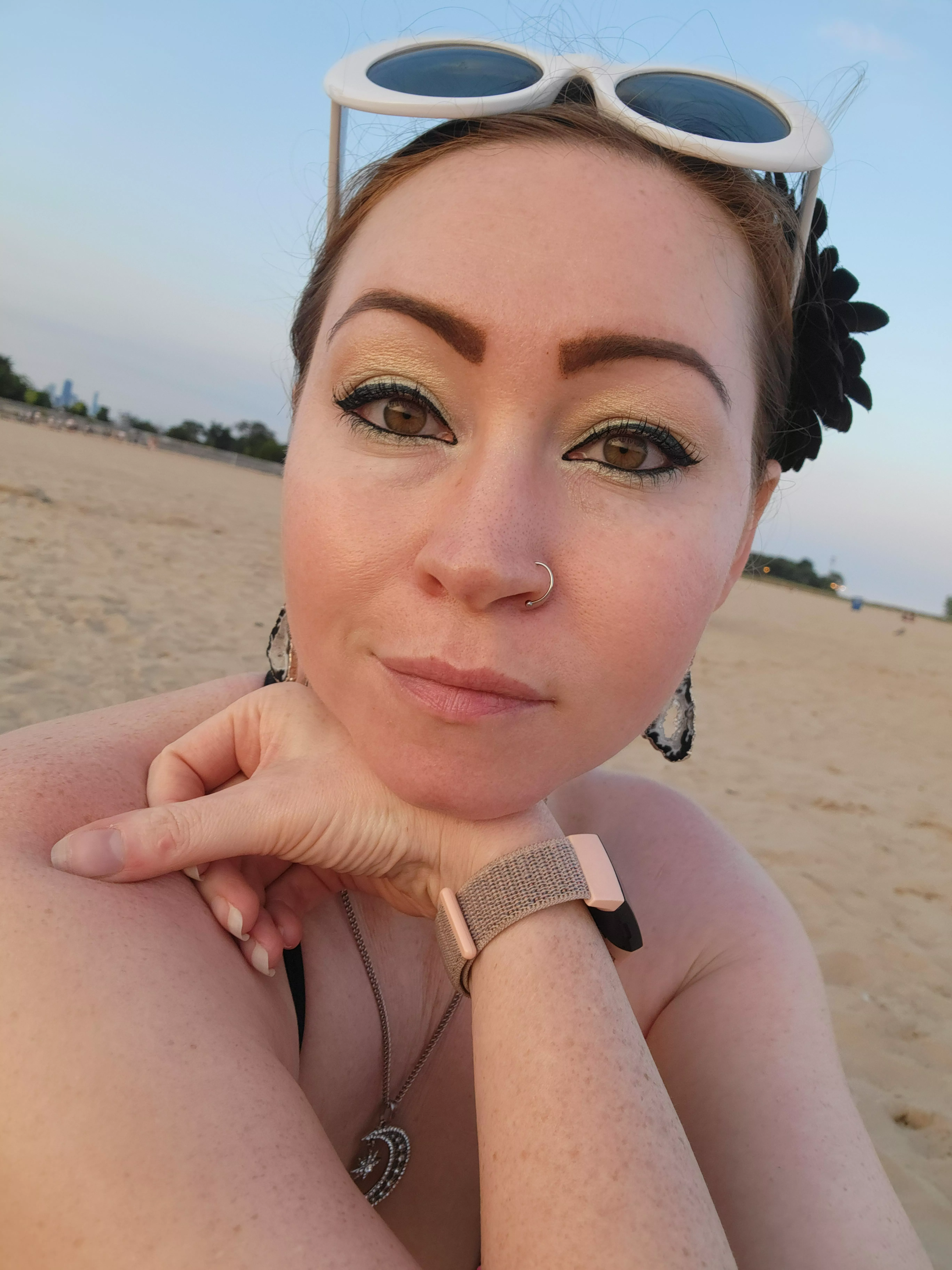 Chicago beach freckles. I think they are so cute Chicago beach freckles. I think they are so cute