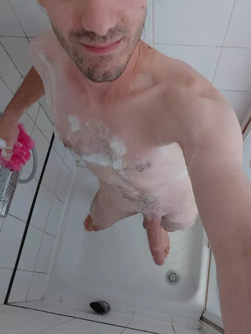 Getting squeaky clean so i can get dirty again