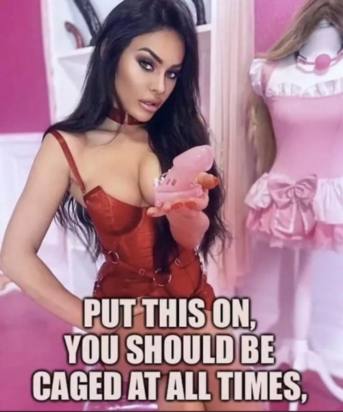 I keep my girls in full time chastity. There’s no reason they need to be unlocked Tell me why you keep your clitty locked, sissy.