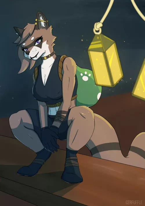 Raccoon rogue that yoinks your trash🦝 (commissions open)