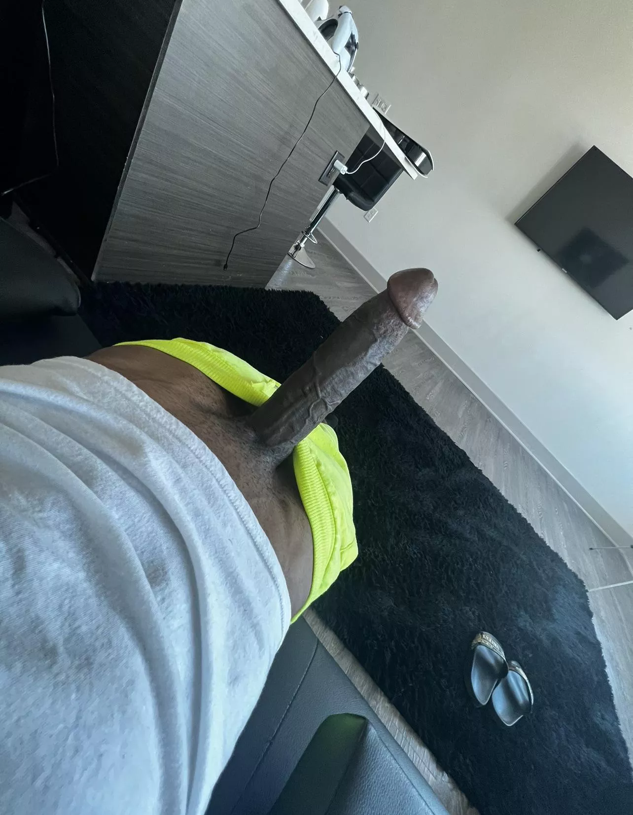 Walk in and bend over 😏