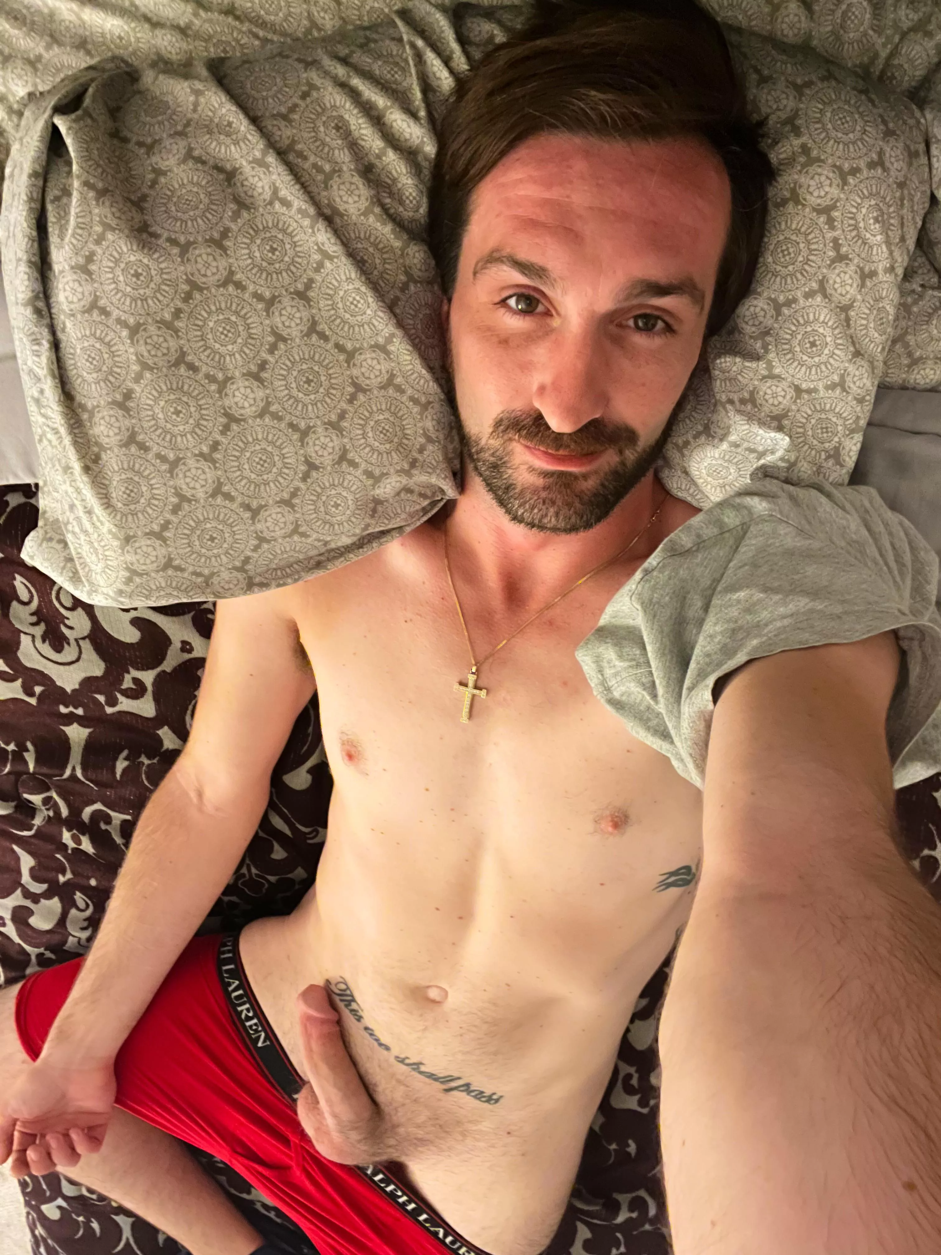 [31m] forgive the father he was full of sin, the prophecy was a lie, best tell all of your kin. repent repent the only way you know how; let me push the fuck in as I have you forever now. 666 and a kindly hearted man flexing his now soft 10 inch dick.