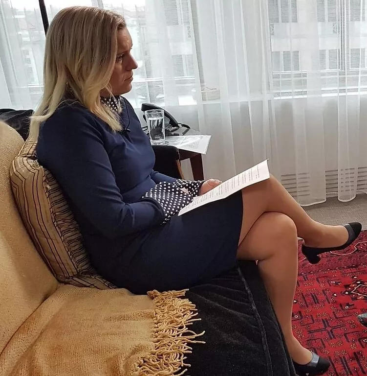 Dangerously beautiful reporter Carina Bergfeldt