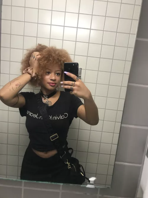 I rarely wear my hair out but I’m starting to get used to it