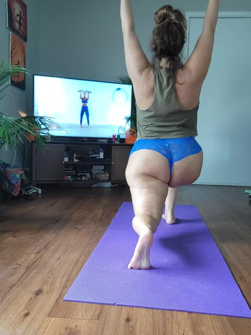 Naked yoga