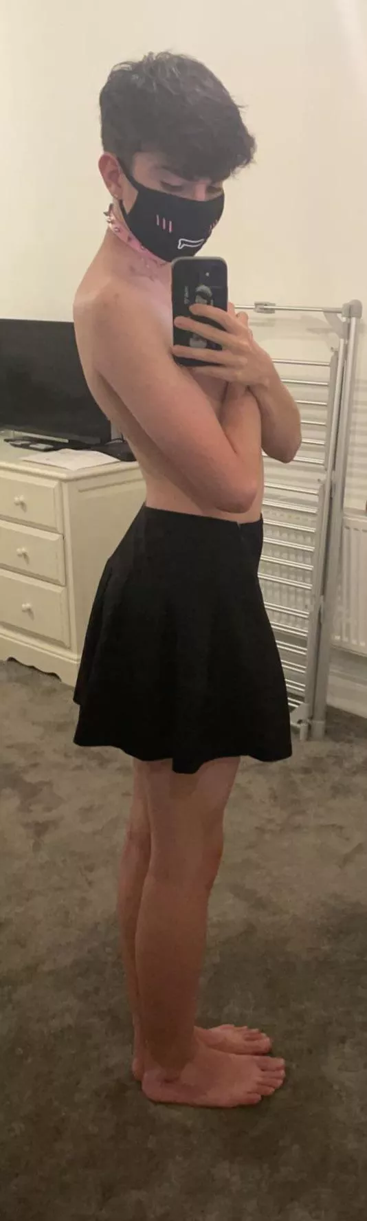 React with a ❤️ for a dm with my skirt lifted