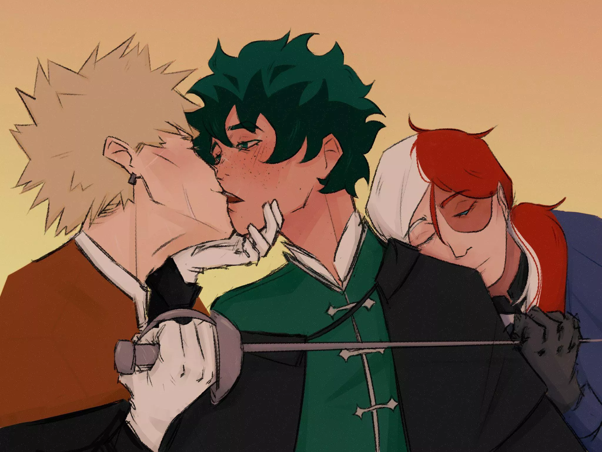The Three Musketeers (By @_Carnivorous_) | TodoBakuDeku | My Hero Academia