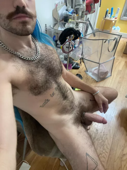 What’s more of a handful the fur or the cock?