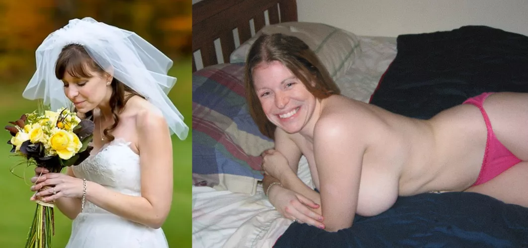 Bride needs to let those huge hangers breathe!