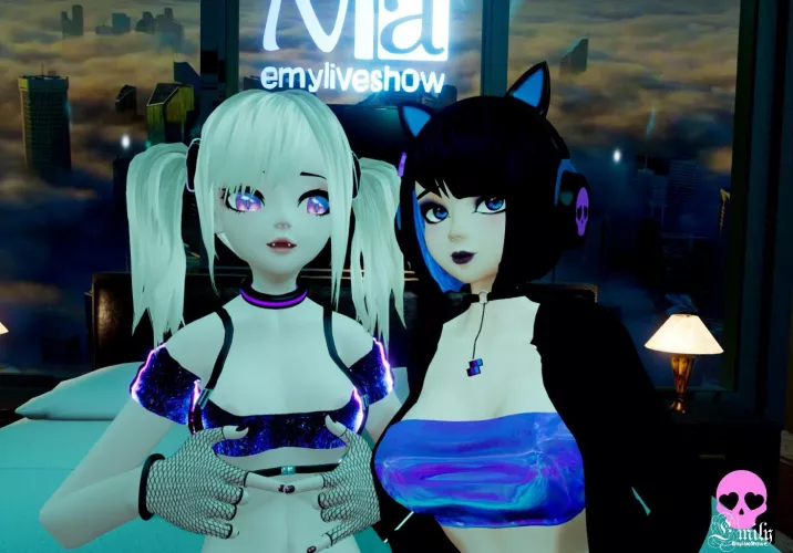 First stream together with Nia since the vacation!!! Cum and have fun with us👀 https://chaturbate.com/emyliveshow