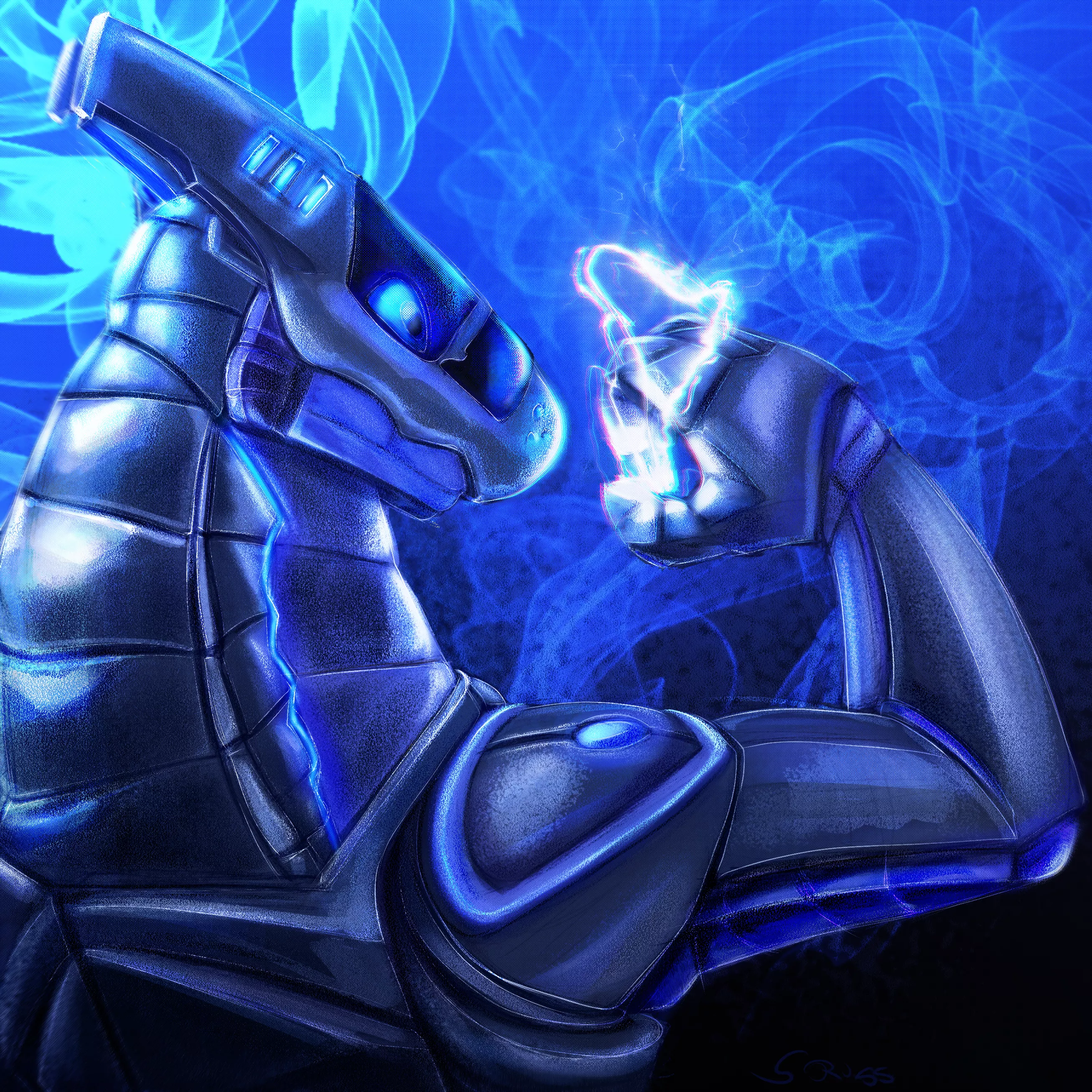 First time I paint a Synth what you guys think? 👀