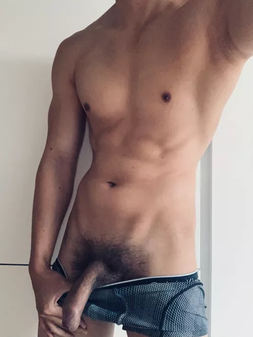 Smooth Chest - Hairy Pubes