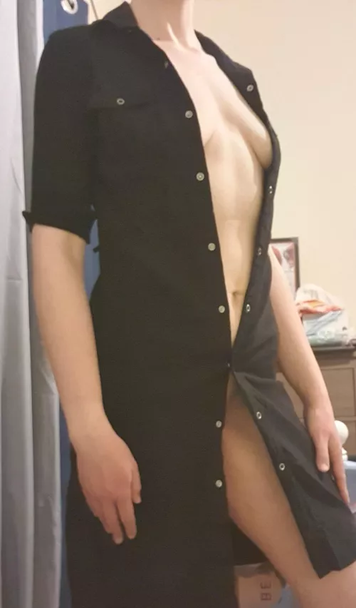 this dress can barely contain my boi-ish figure