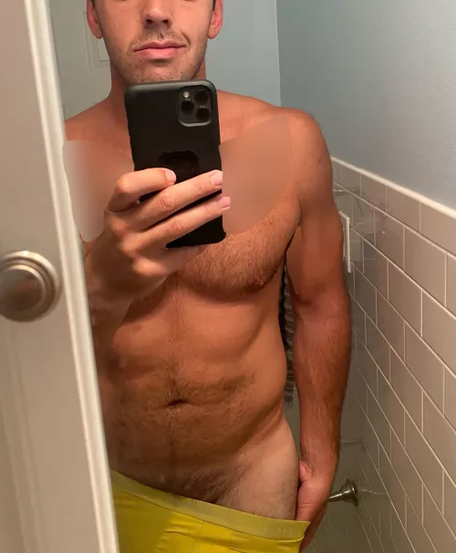Anyone wanna help this 6’4” guy pull them all the way down?[M]