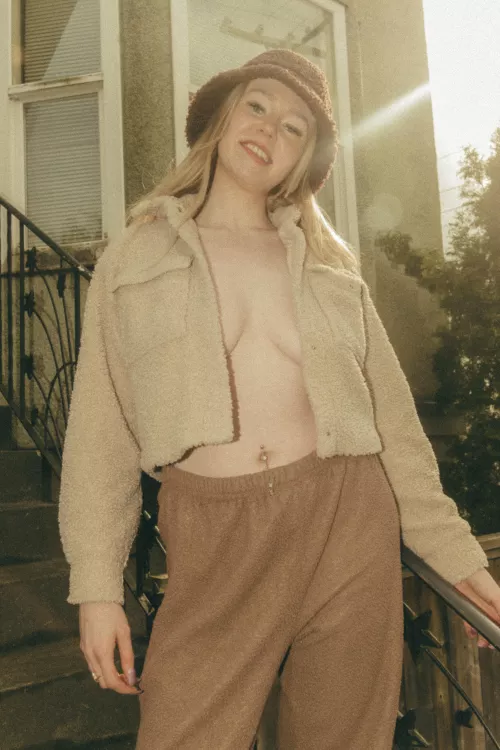 Couldn’t find my bra so I said fuck it 😂 my city is pretty liberal