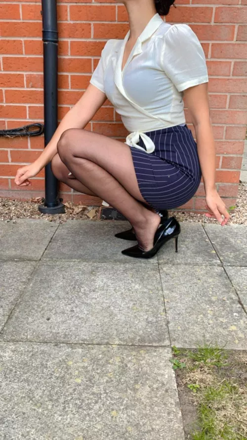 Day 13 of office trouble: yesterday’s meeting with boss (update)- boss asked me to go with him to a conference in Norway. Do you think it is because of how lovely my nylons look when I pick up things off the floor? What do I say?