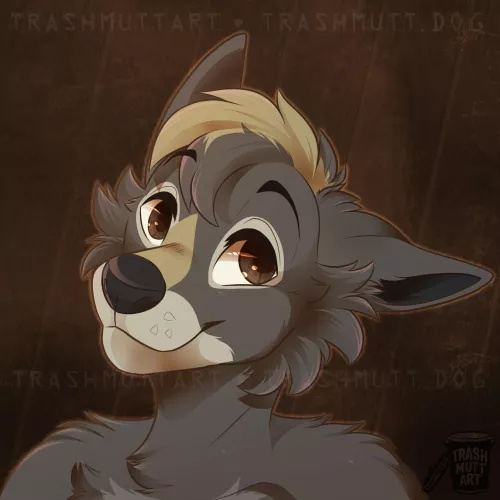 Head Tilt 🐺 (art by me - TrashmuttArt on Twitter)