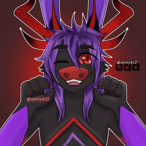 look at this cute oc! it's from an ig mutual, I have open commissions if you're interested, 15usd Paypal, icons of your furry oc, write to me at dm