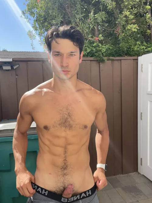 The sun was out so I had to whip it out