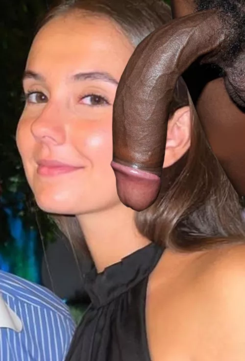 thumbs up if you think she looks good with a dick on her face