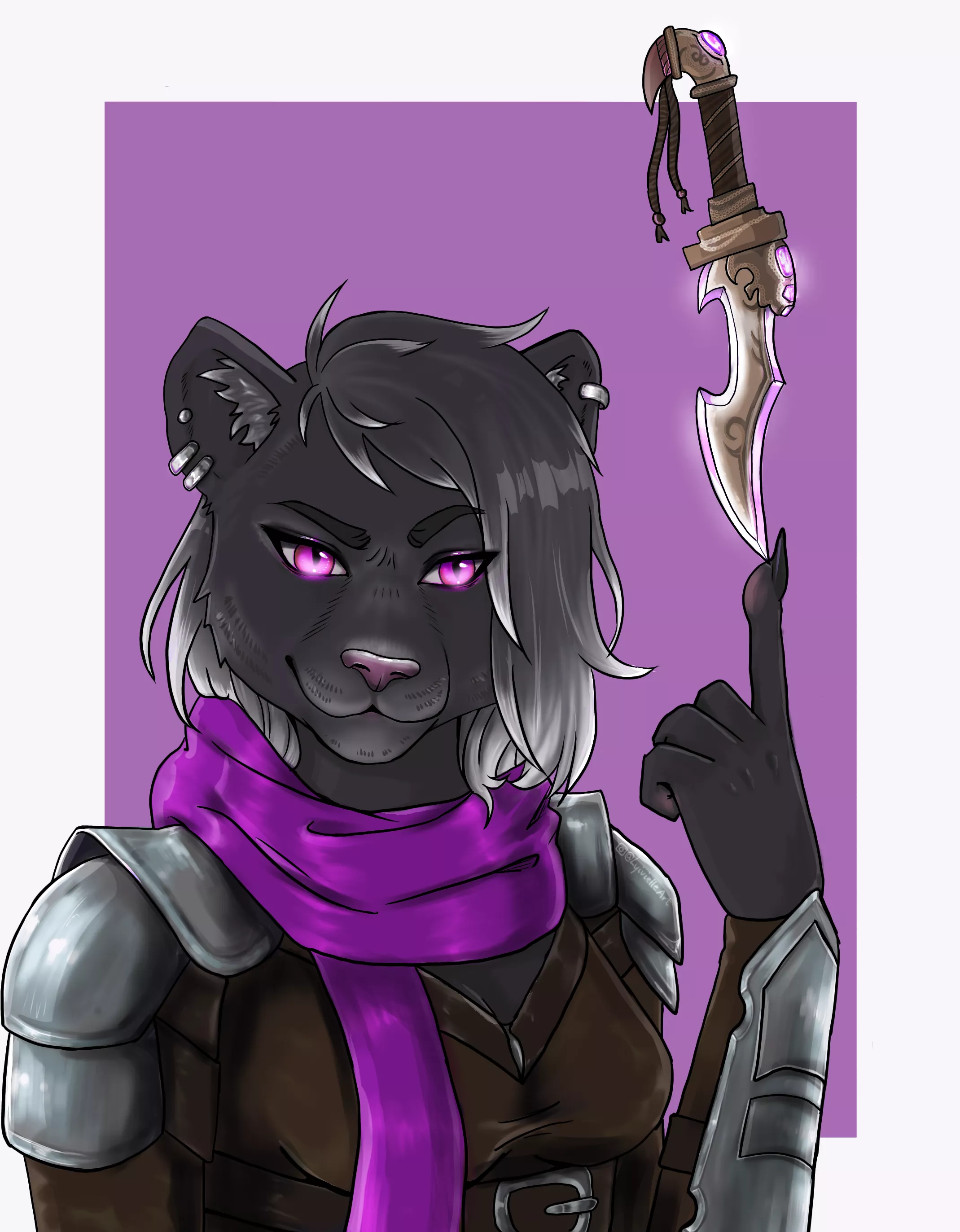 A commission I made for my first buyer! It was such a great experience ^~^ [find me on instagram too! @lyivielleart]